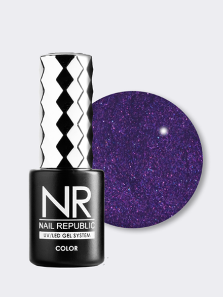 Гель-лак "NR" - Авантюрин лиловый - 395 (10 мл)