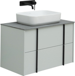 Тумба с раковиной Allen Brau Reality 1.32005.PWM 80 рapyrus white matt