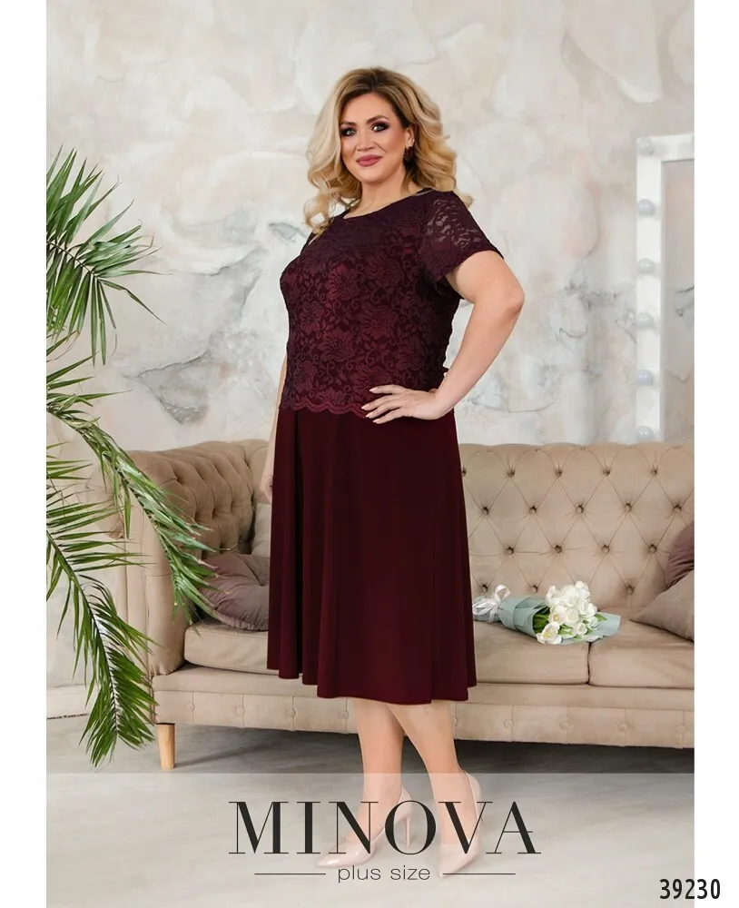 Платье 420-бордо Minova