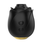 Бесконтактный клиторальный стимулятор в виде бутона розы Fifty Shades of Grey Black Rose Silicone Clitoral Suction Stimulator