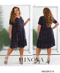 Платье 23-18-темно-синий Minova
