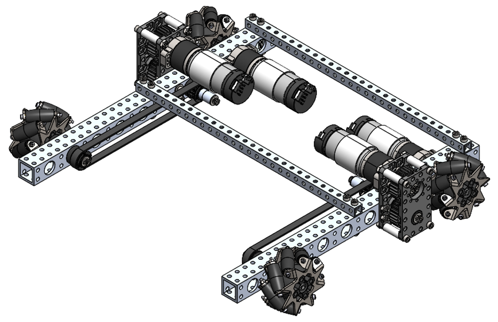 Robits Mecanum Chassis
3 in. BB Mecanum
13.7:1 NeveRest Hex