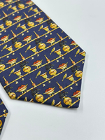 Галстук тёмно-синий Salvatore Ferragamo