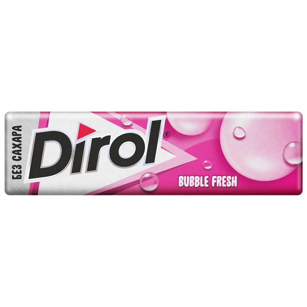 Жевательная резинка Dirol Bubble Fresh Мята и фрукты 13,6гр