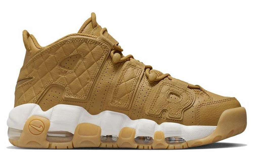 Кроссовки Nike Air More Uptempo Wheat Gum Air (Женская размерная сетка)