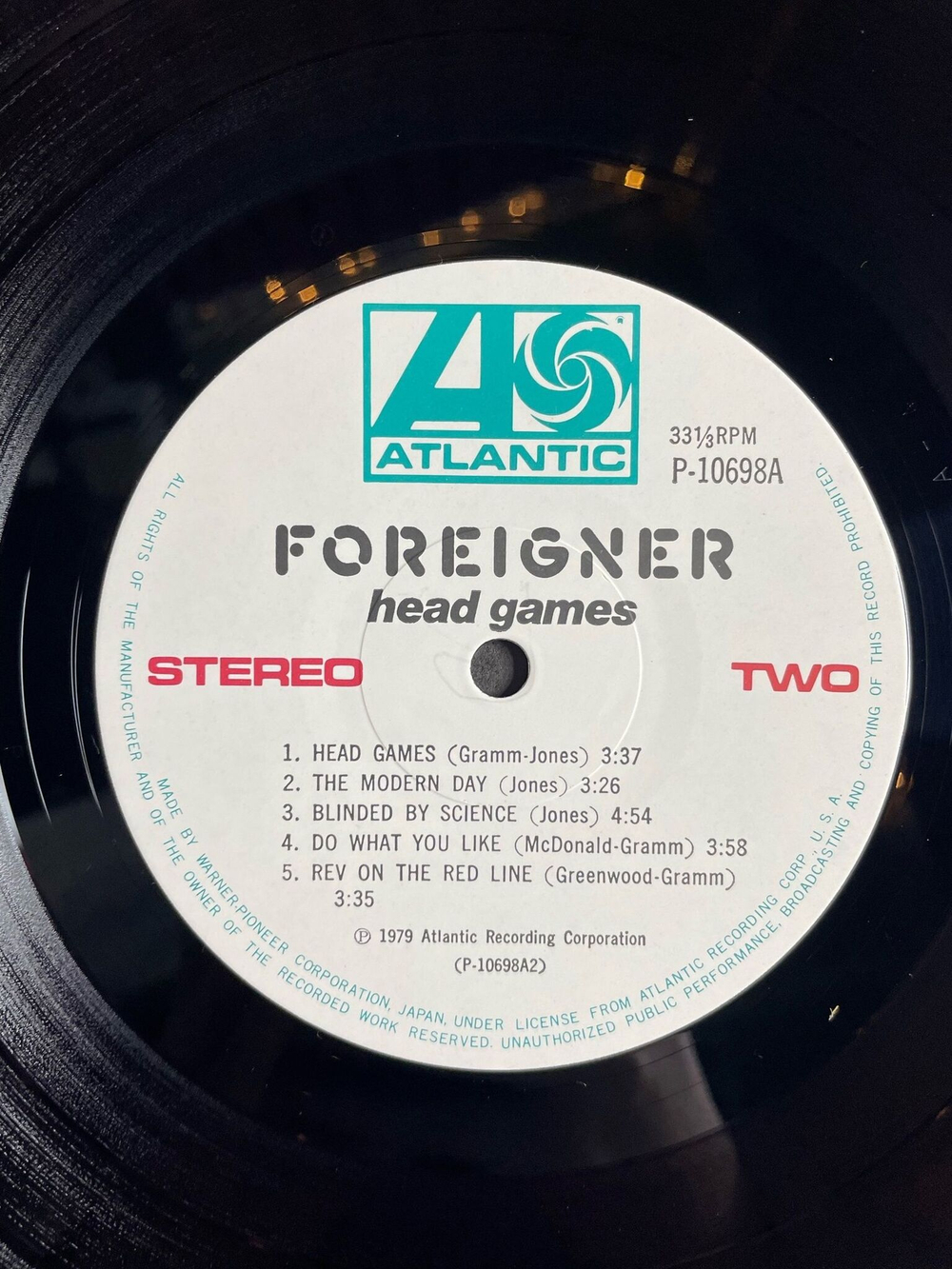 Винтажная виниловая пластинка LP Foreigner Head Games (Japan 1979) (No Obi)