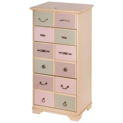 Комод "Пандора"- 5 с 4 ящиками Айвори Акварель