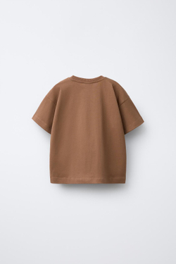 ZARA ФУТБОЛКА С ПРИНТОМ BABAR™, ШОКОЛАДНЫЙ