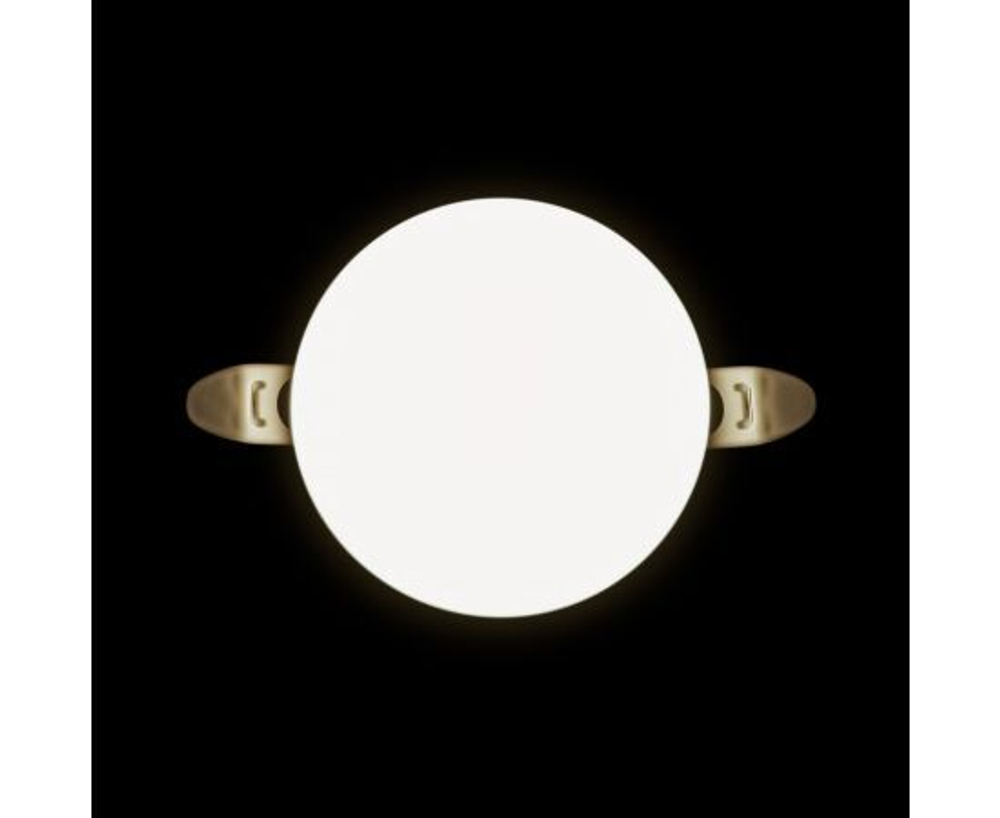 Светодиодная встраиваемая безрамочная панель FLP 9Вт, 4000К, d90х21мм, белый