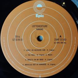 Винтажная виниловая пластинка LP Kansas Leftoverture (Japan 1976) (Obi) Industry On Parade
