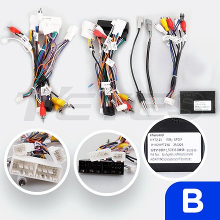 Комплект рамки с разъёмами 9"+can KIA Sportage 2018-2022 (B) - Car-Smart 7170B