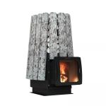 Дровяная банная печь Grill'D Cometa Vega 350 Short Window Max Stone (Серпентинит)