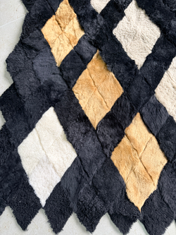 Покрывало меховое ковер из шкуры овчины