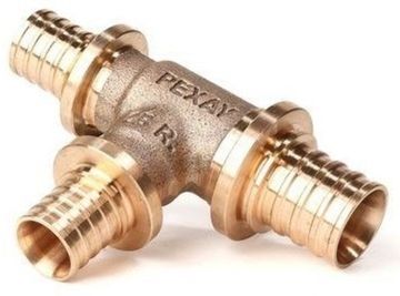 Тройник Рехау RX+ 25-20-16 с уменьшенным боковым и торцевым проходами бронза (арт. 14570843001)