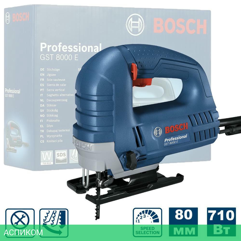 Электролобзик Bosch GST 8000 E Professional (060158H000)