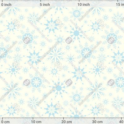 Снежинки слоновая кость голубой by Irina_pavlova_art 390 DPI