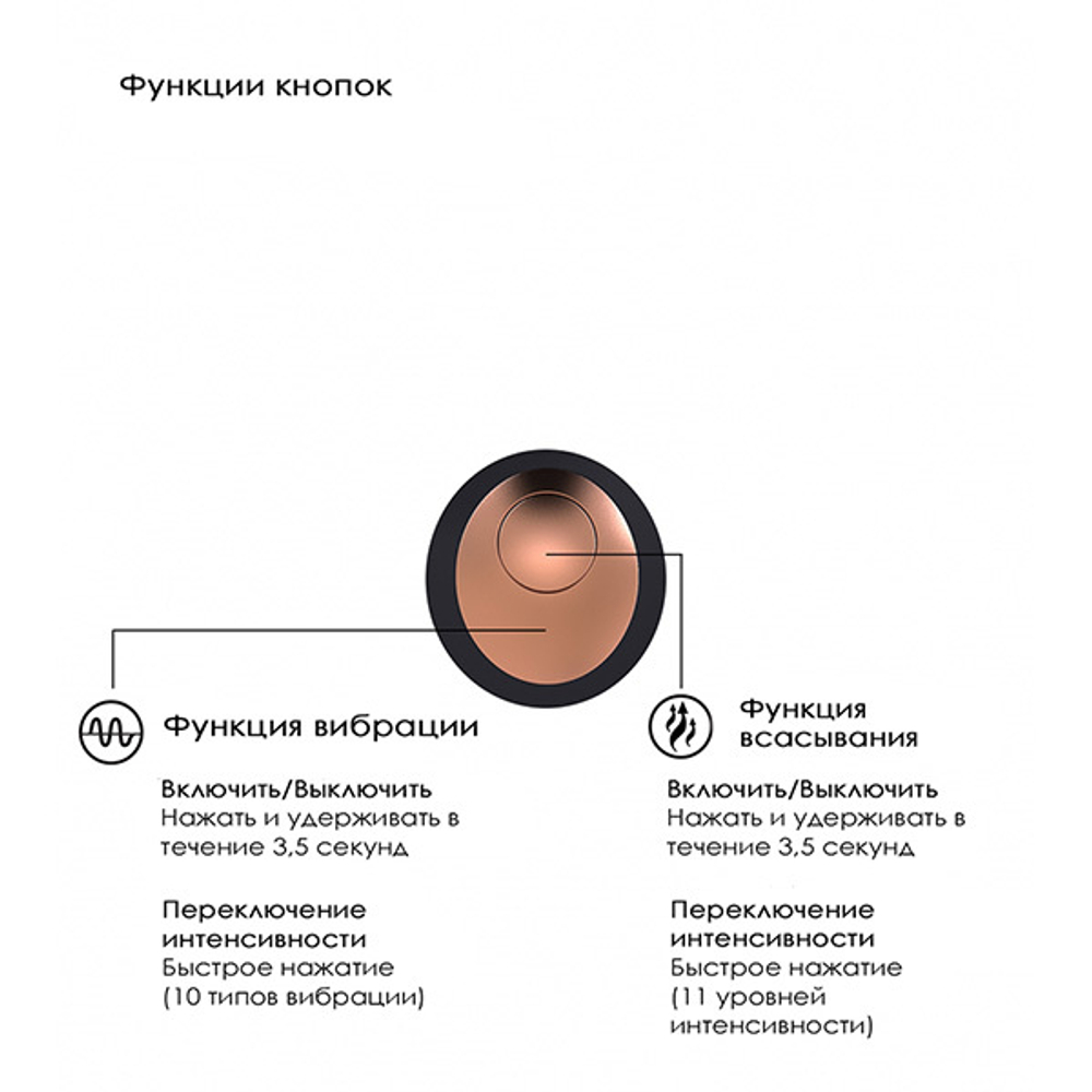 Черный вакуум-волновой клиторальный стимулятор с вибрацией Irresistible Invincible Black IRR003BLK