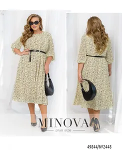 Платье 2448-кремовый Minova