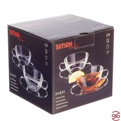 Набор чайных пар Saturn Simax 300 мл (2 шт)