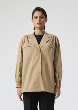 SHIRT-JACKET | XL | LIGHT BROWN