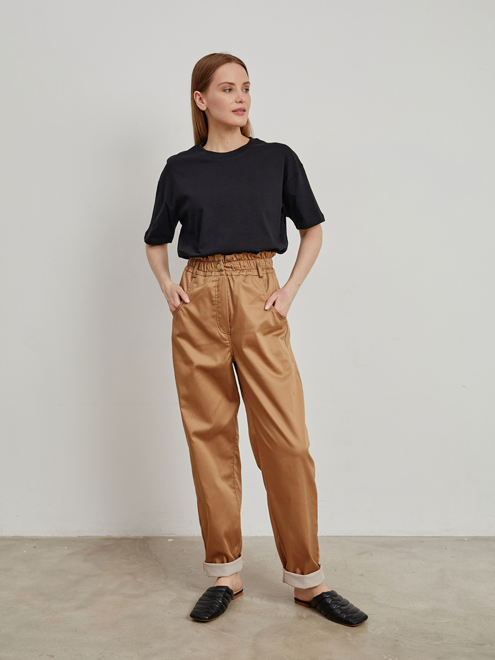 Брюки Cotton Light Beige