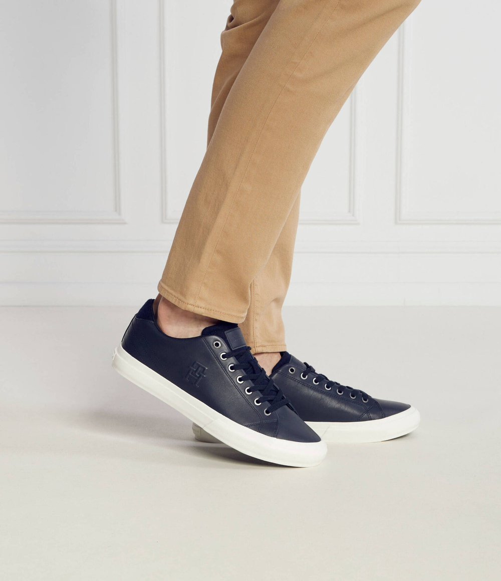 Кожаные кроссовки Tommy Hilfiger - темно-синий(FM0FM04818)