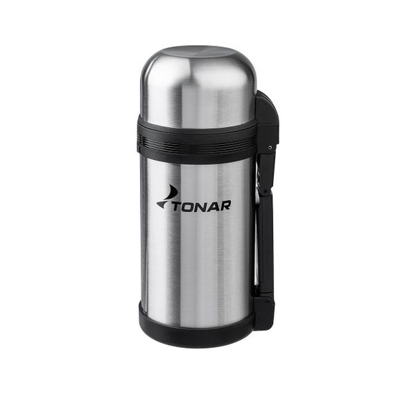 Термос TONAR 1200ML HS.TM-011  (дополн.пласт.чашка, скл.ручка, ремень)