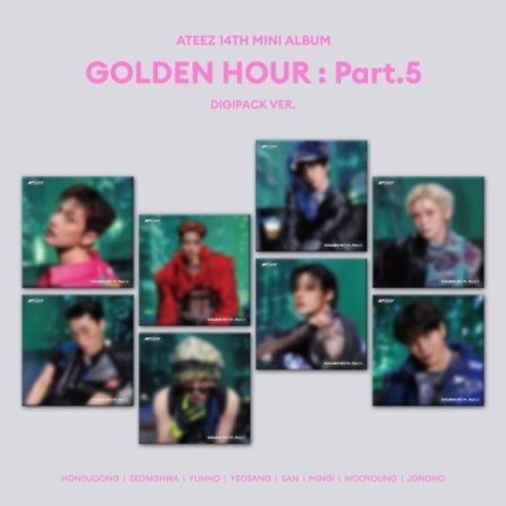 (ПРЕДЗАКАЗ) Альбом ATEEZ - GOLDEN HOUR : PART.5 14th Mini Album DIGIPACK RANDOM Version