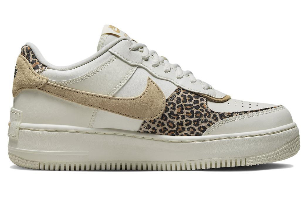 Кроссовки Nike Air Force 1 Low Shadow "Leopard" (Женская размерная сетка)