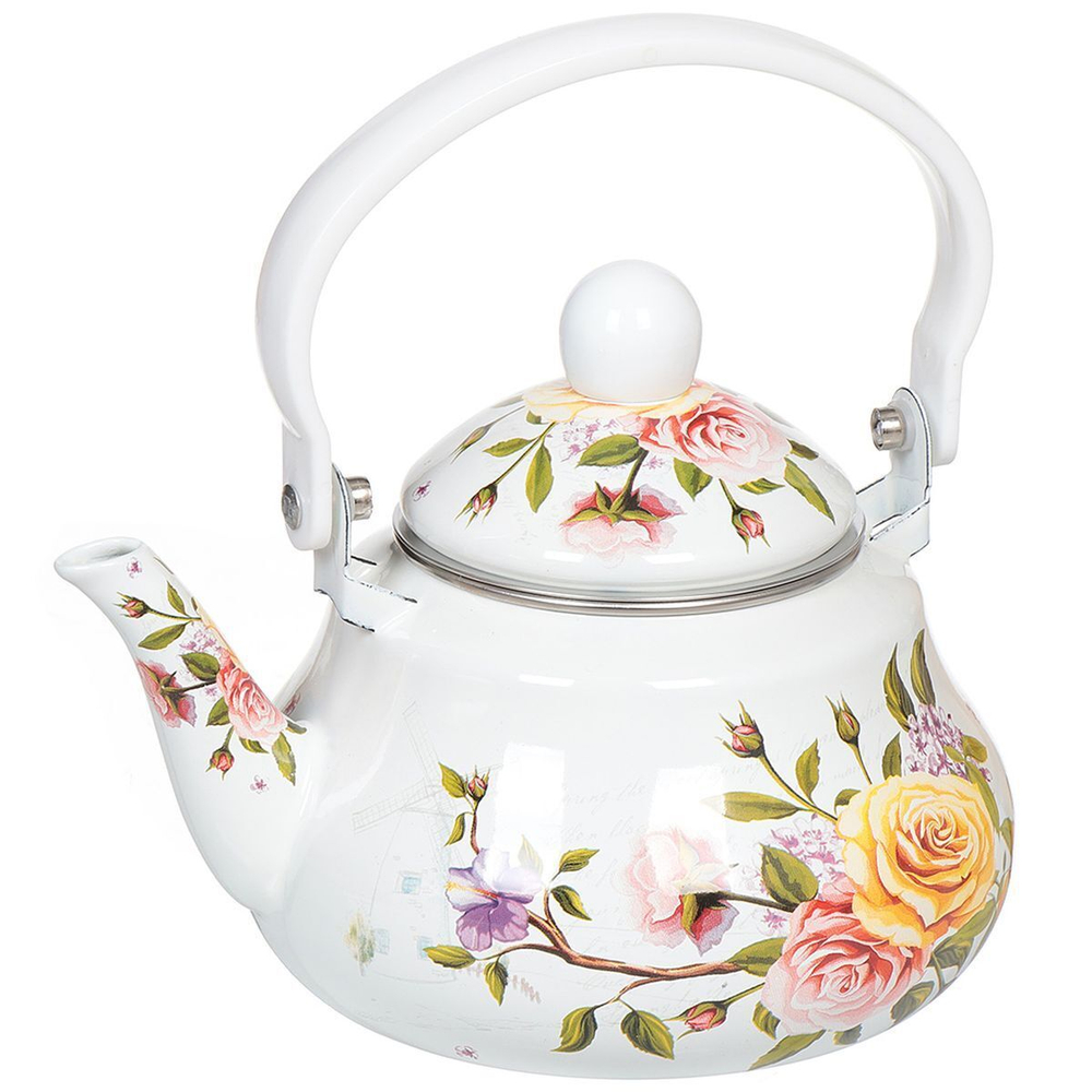 Чайник сталь, эмал, 1.5 л, Appetite, Ландора, FT11-LD