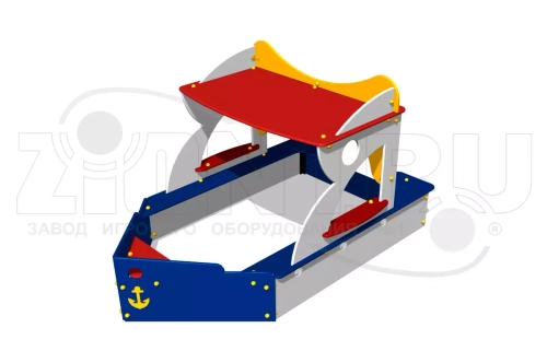 Детская песочница-макет «Кораблик»