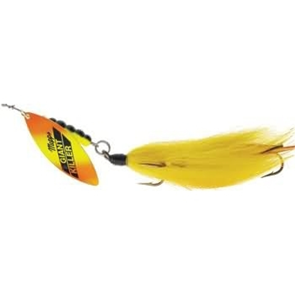 Блесна вращающаяся Mepps GIANT TANDEM Gold/Yellow, 5, (блистер)