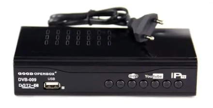 Приставка для цифрового телевидения Openbox DVB-009 DVB-T2/C HDMI, 2*USB, RCA, 220В+5В Металл