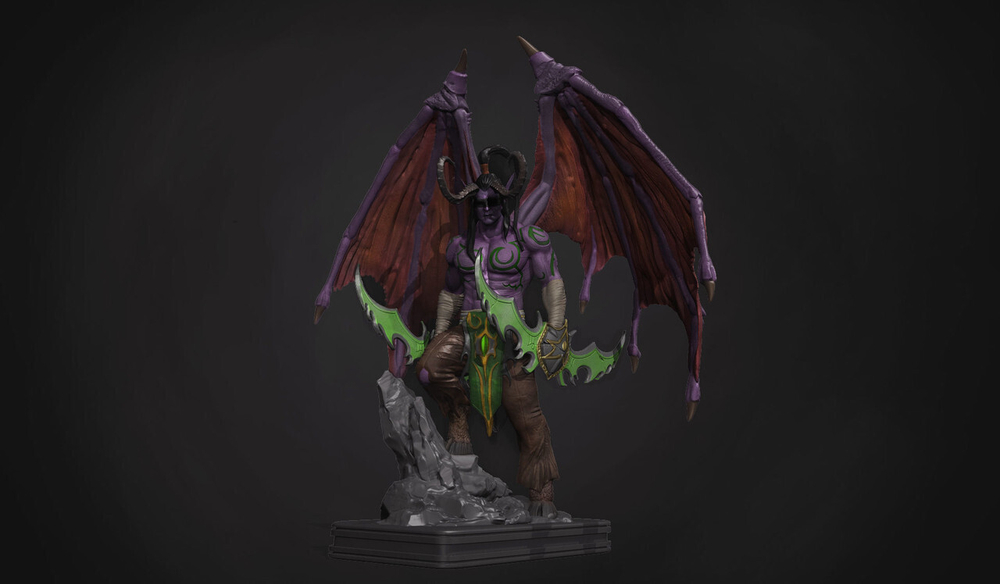Иллидан Illidan Stormrage Demon Hunter world of warcraft wow Варкрафт Коллекционная Фигурка Аниме