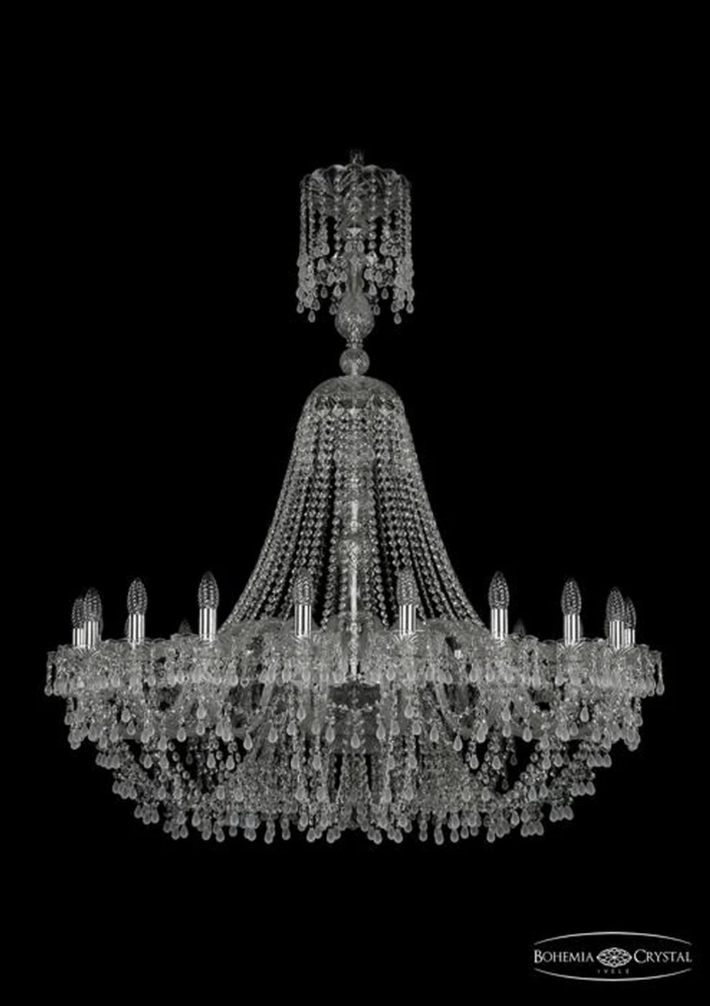 Подвесная люстра Bohemia Ivele 1410/20/400/XL-130/Ni/V0300