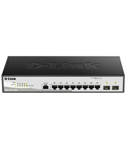 D-Link Managed L2 Metro Ethernet Switch 8x1000Base-T, 2x1000Base-X SFP, Surge 6KV, CLI, RJ45 Console, RPS, Dying Gasp