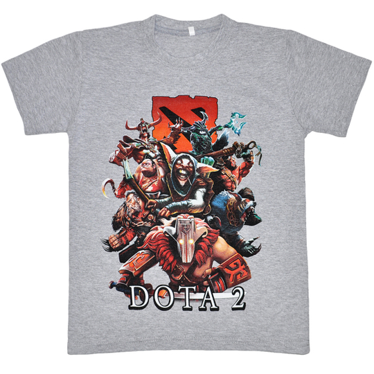 Футболка подростковая "Dota 2 / Дота 2" (серый цвет)