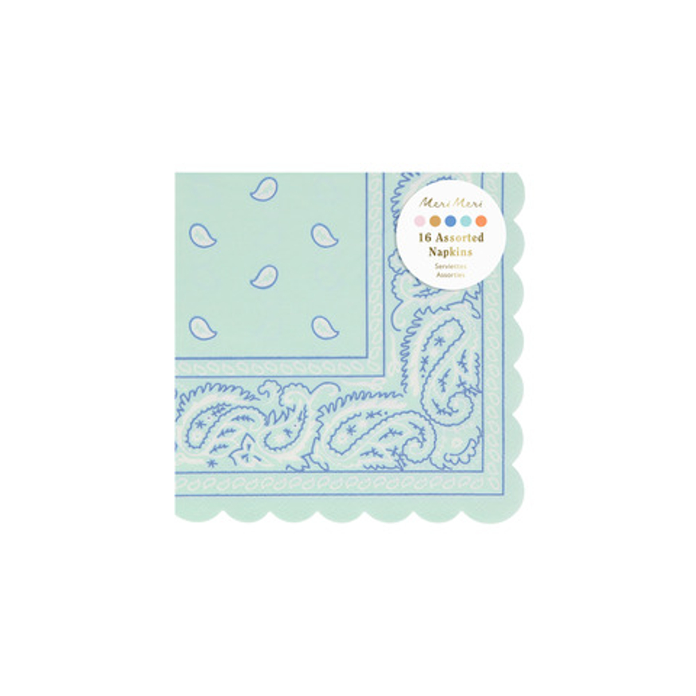 Салфетки большие "Ковбои" 16 шт. (13 х 13 см)