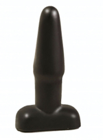 Плаг-массажёр для простаты чёрный (14 см) (Цвет: черный)