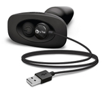 Вибровтулка b-Vibe Rimming Plug, ротация шариков, 15,2 см