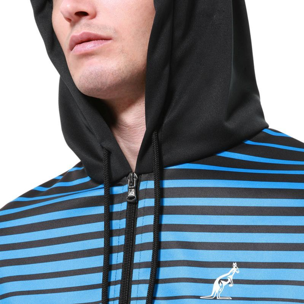 Мужская теннисная кофта Australian Double Lines Jacket - черный