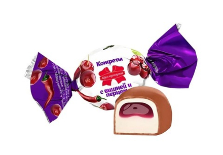 Конфеты "Коммунарка с вишней и перцем"