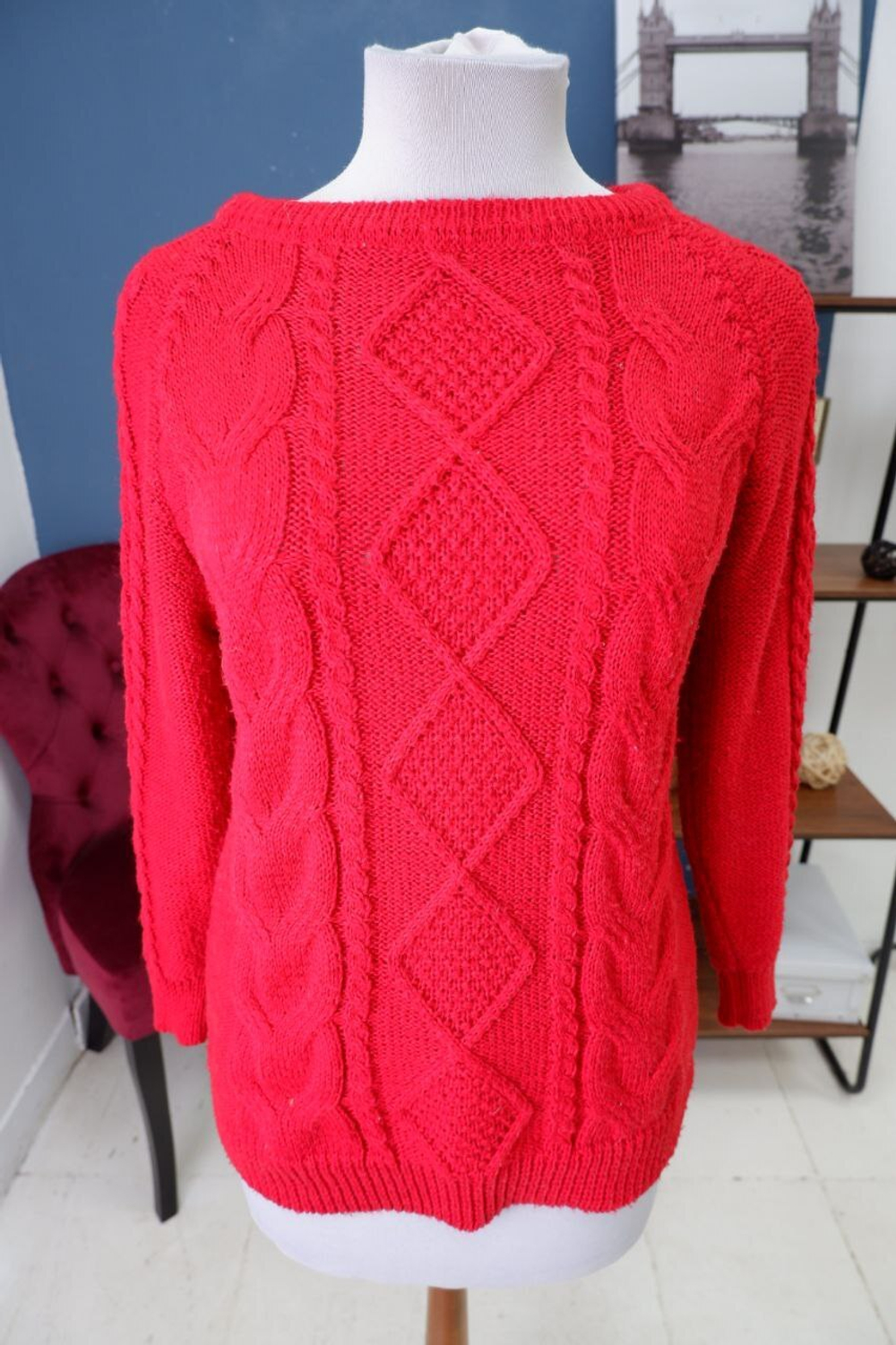 Джемпер яркий вязаный 44 размер