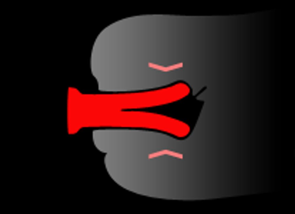 SplitDildo - фаллоимитатор с раздвоенным концом. Голубой.