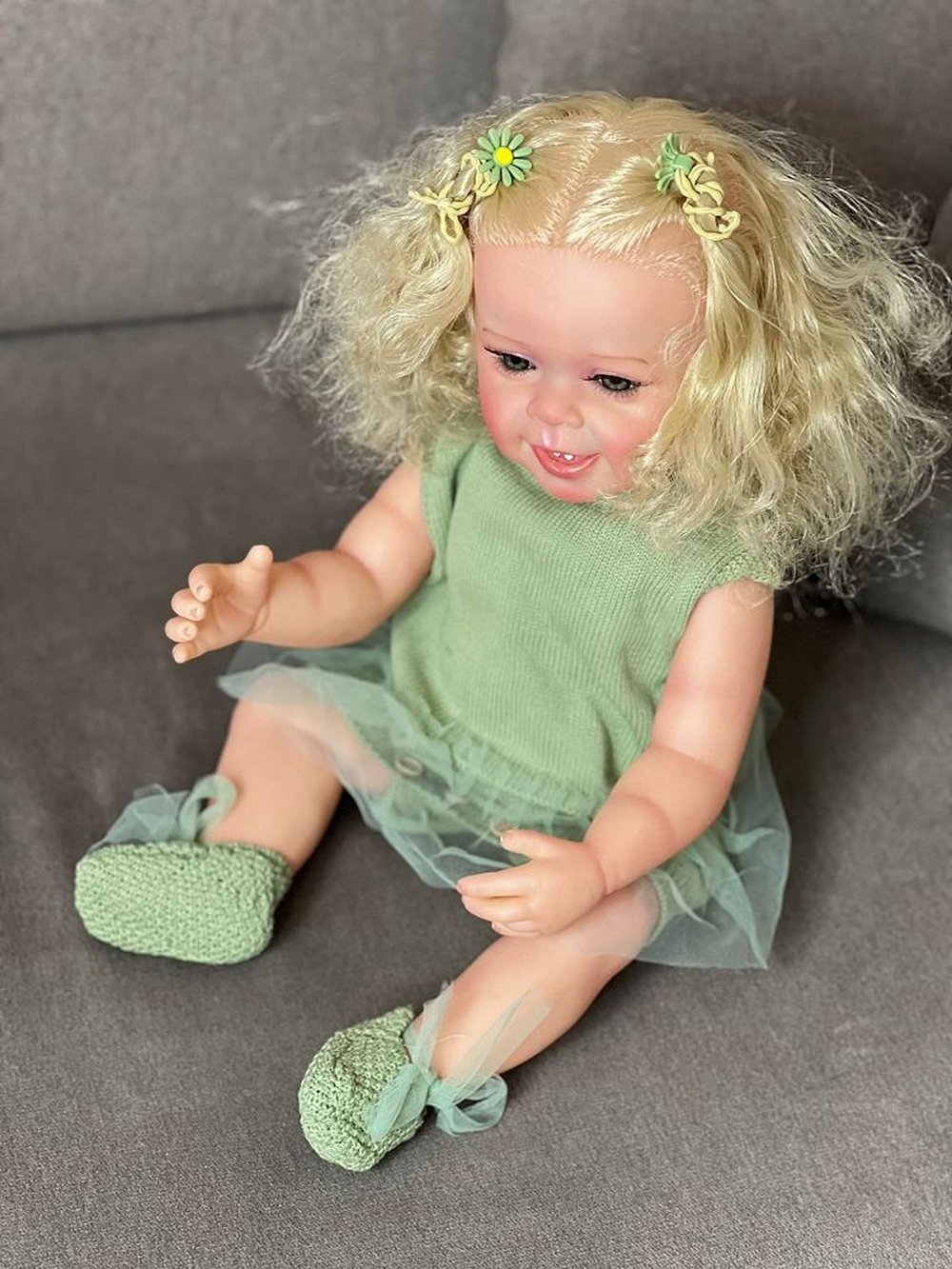 Кукла Реборн виниловая 55см в пакете (FA-559)