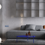 Накладка для розетки с заземлением и защитными шторками, с USB A+C, S70 (деним)