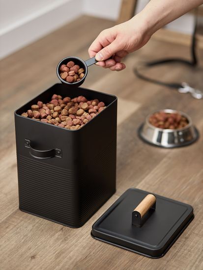 Банка для хранения универсальная irmel, 6,2 л, с ложкой, графит