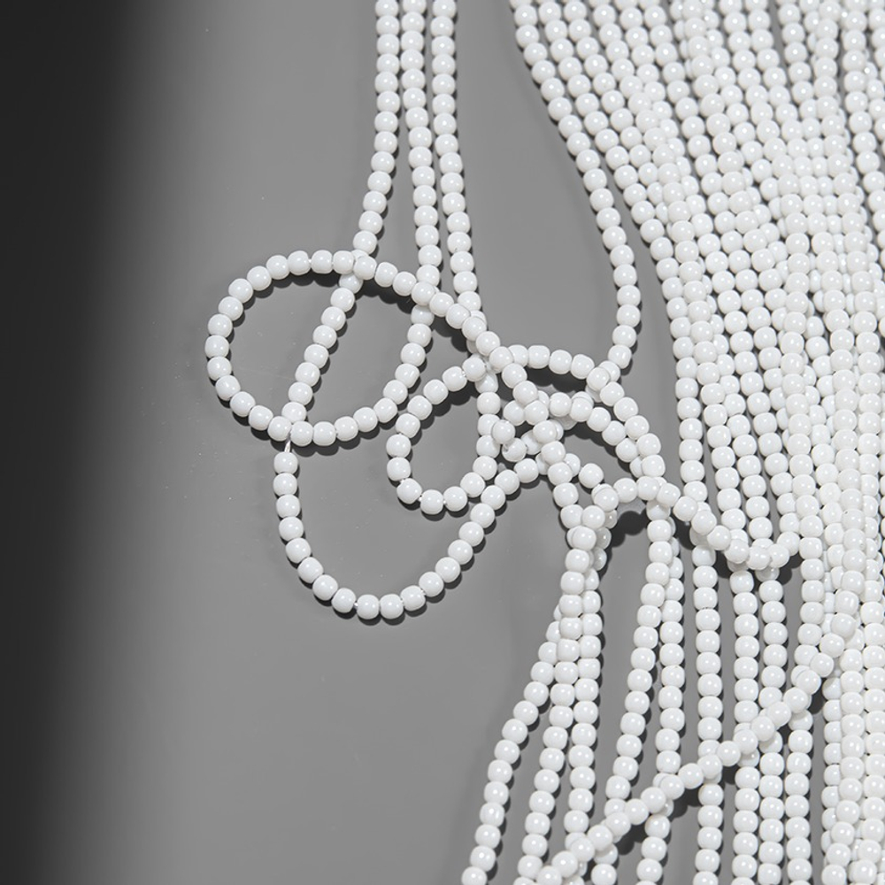 Шпинель синтетическая "Белый агат", 2,2мм, шар