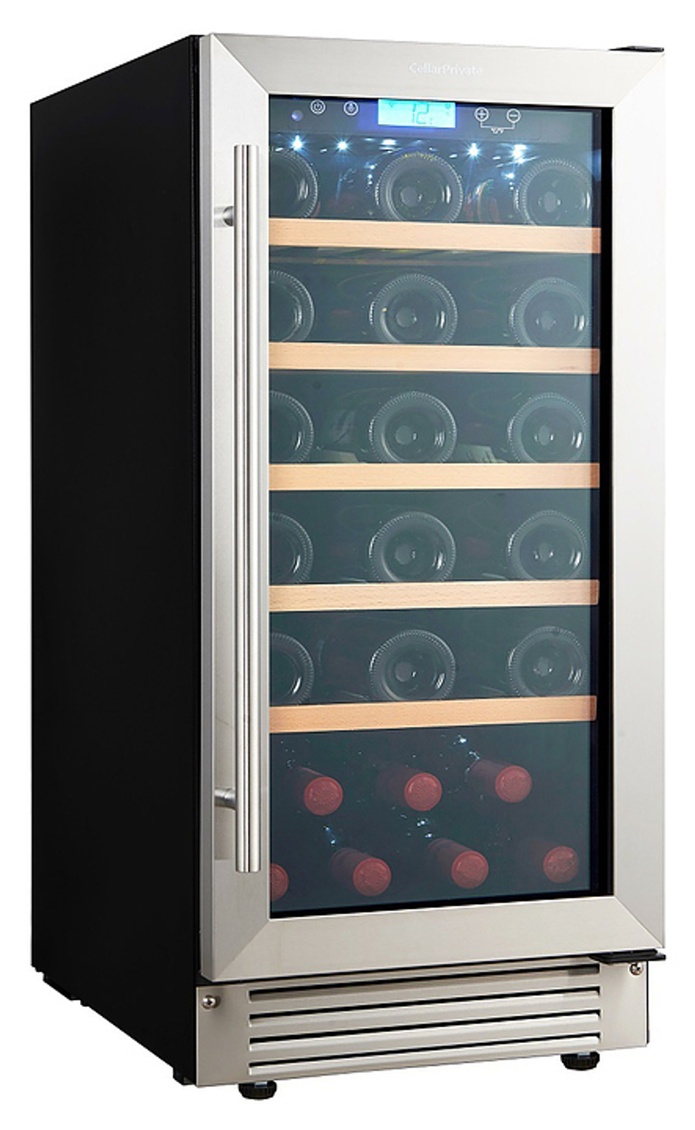 Винный шкаф Cellar Private CP032-1T серебристая дверь
