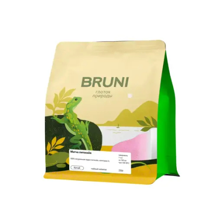 Матча Питахайа TM BRUNI Премиум из перетертых плодов питахайи 250 гр